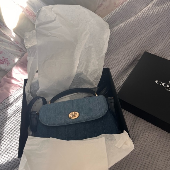 #Coach Blue Marley Top Handle - Picture 12 of 17